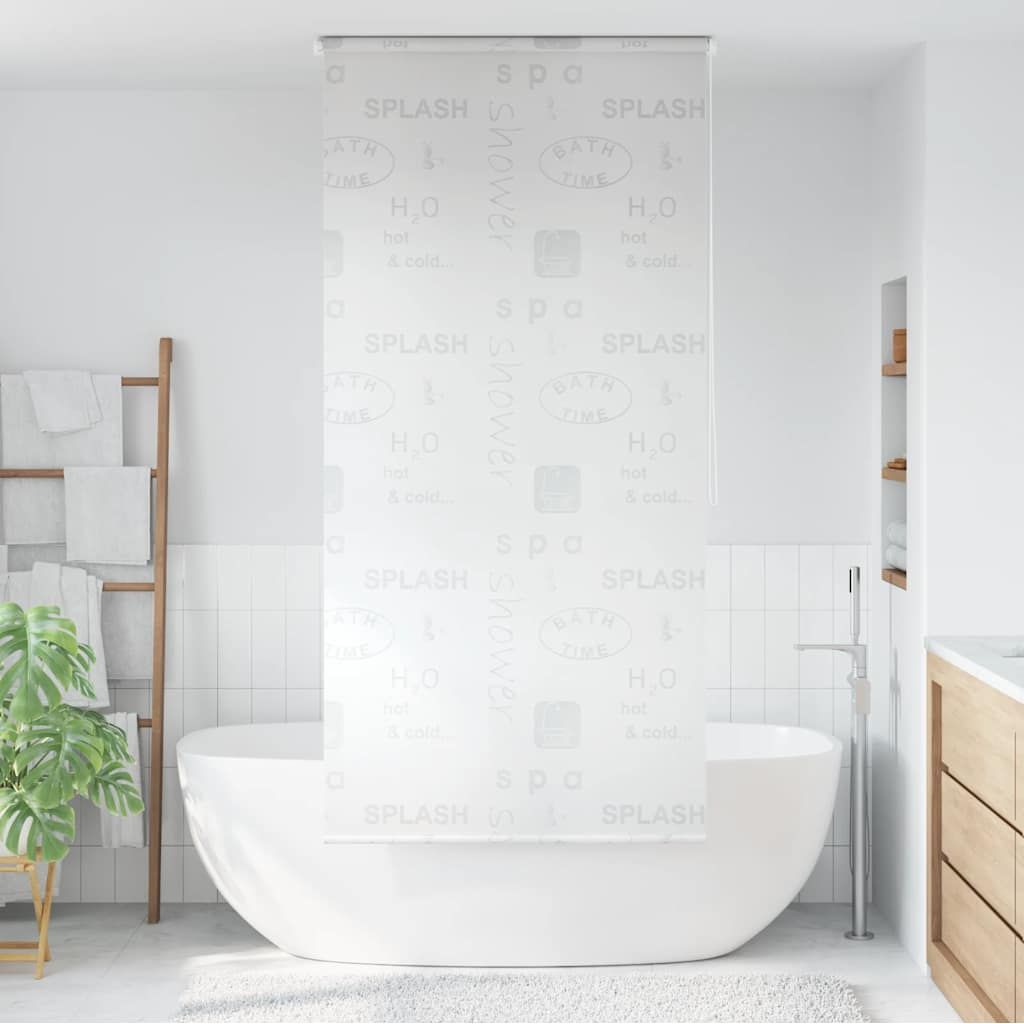 Tenda a Rullo per Doccia 100x240 cm Schizzi vidaXL