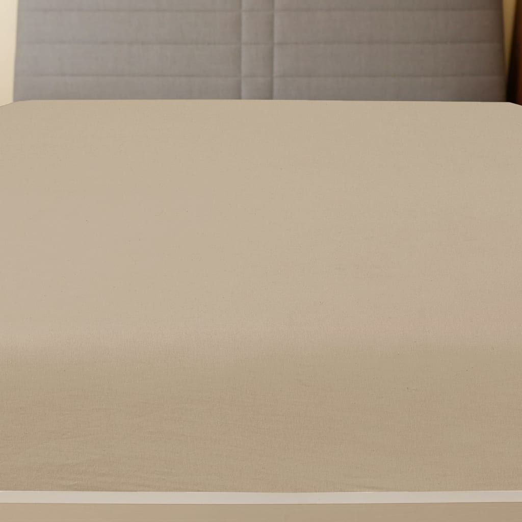 Lenzuolo con Angoli Jersey Tortora 160x200 cm Cotone vidaXL