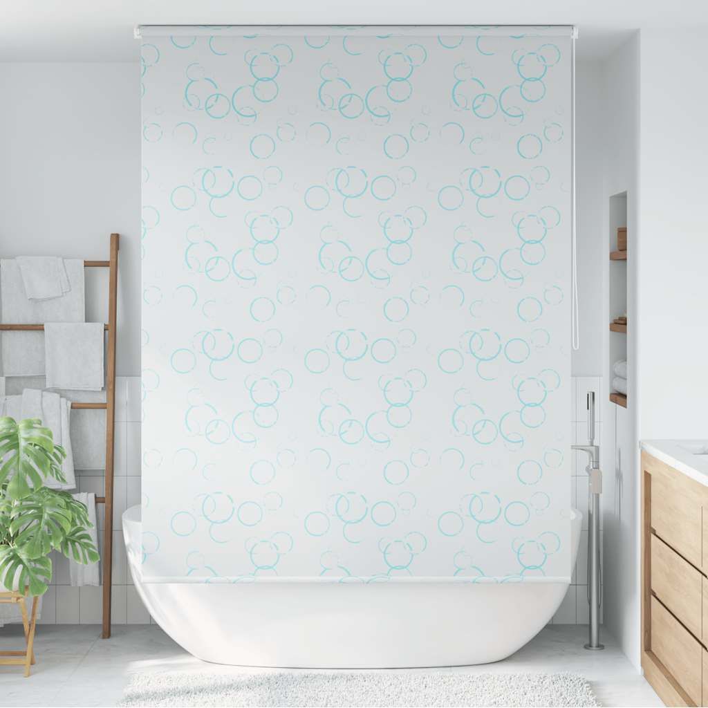 Tenda a Rullo per Doccia 160x240 cm con Motivo a Bolle vidaXL