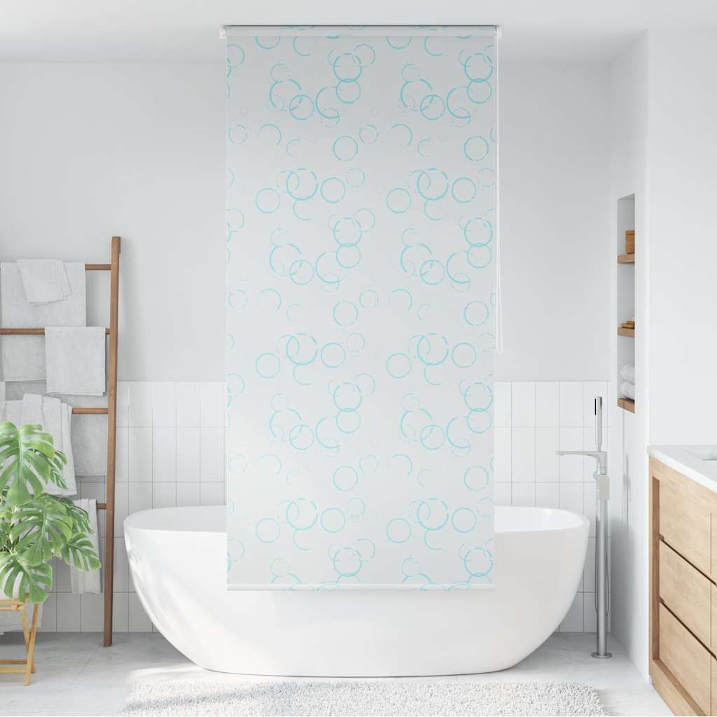 Tenda a Rullo per Doccia 80x240 cm con Motivo a Bolle vidaXL