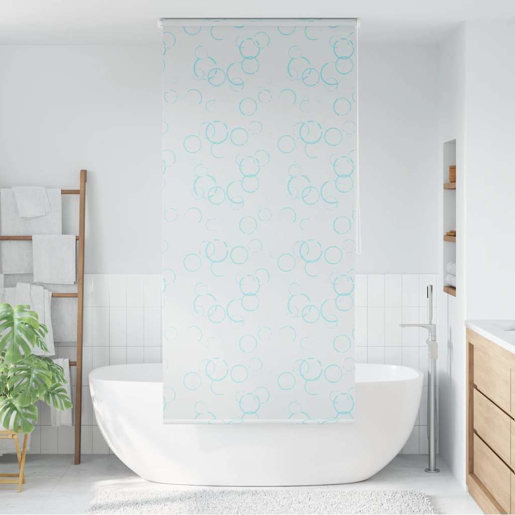 Tenda a Rullo per Doccia 120x240 cm con Motivo a Bolle vidaXL