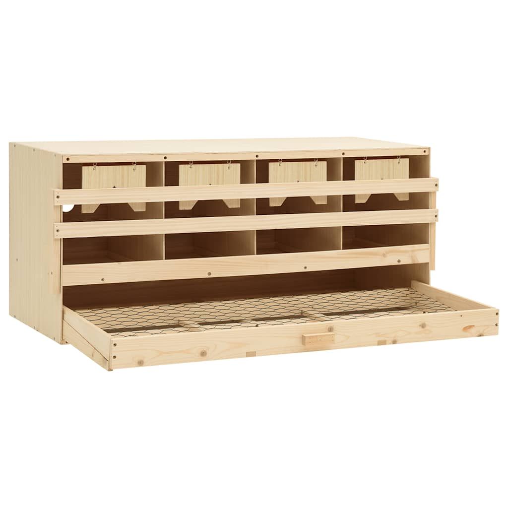 Casetta Cova per Galline 4 Scomparti 106x40x45 cm Legno di Pino vidaXL