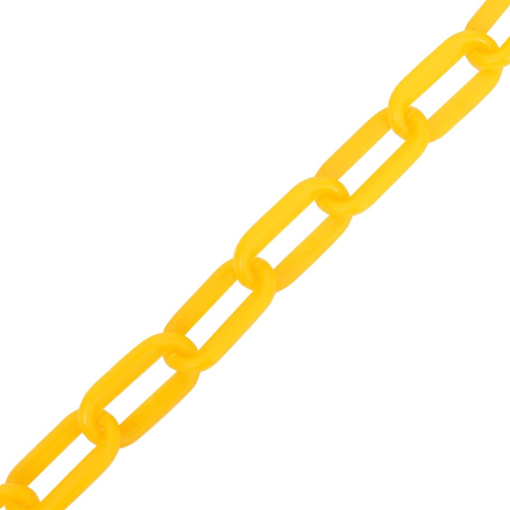 Catena Segnaletica Gialla 100 m Ø6 mm in Plastica vidaXL