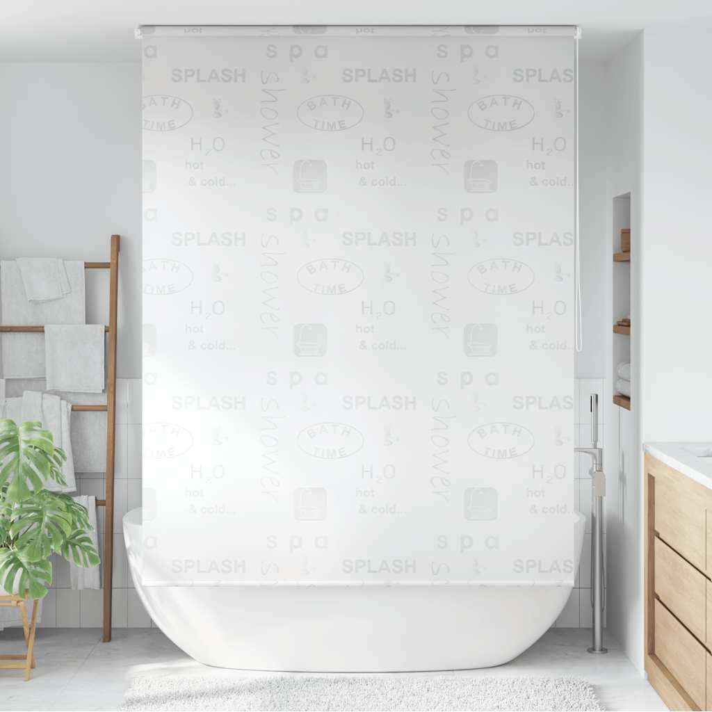 Tenda a Rullo per Doccia 160x240 cm Schizzi vidaXL