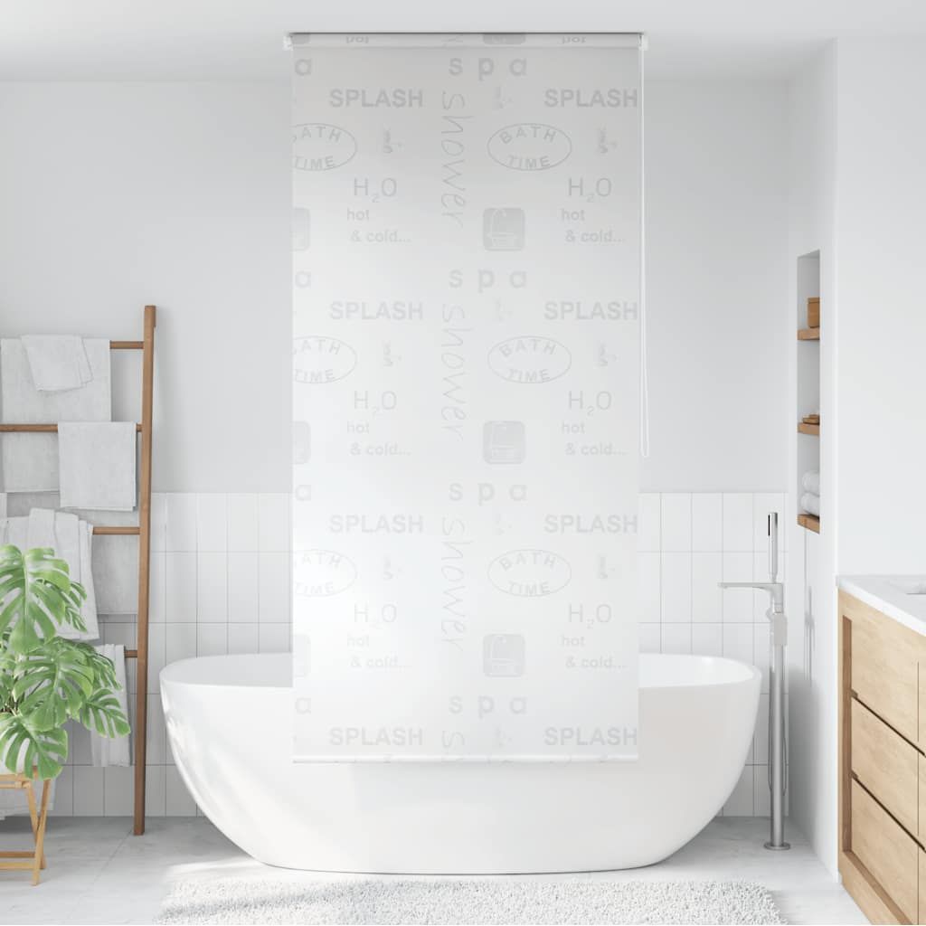 Tenda a Rullo per Doccia 80x240 cm Schizzi vidaXL