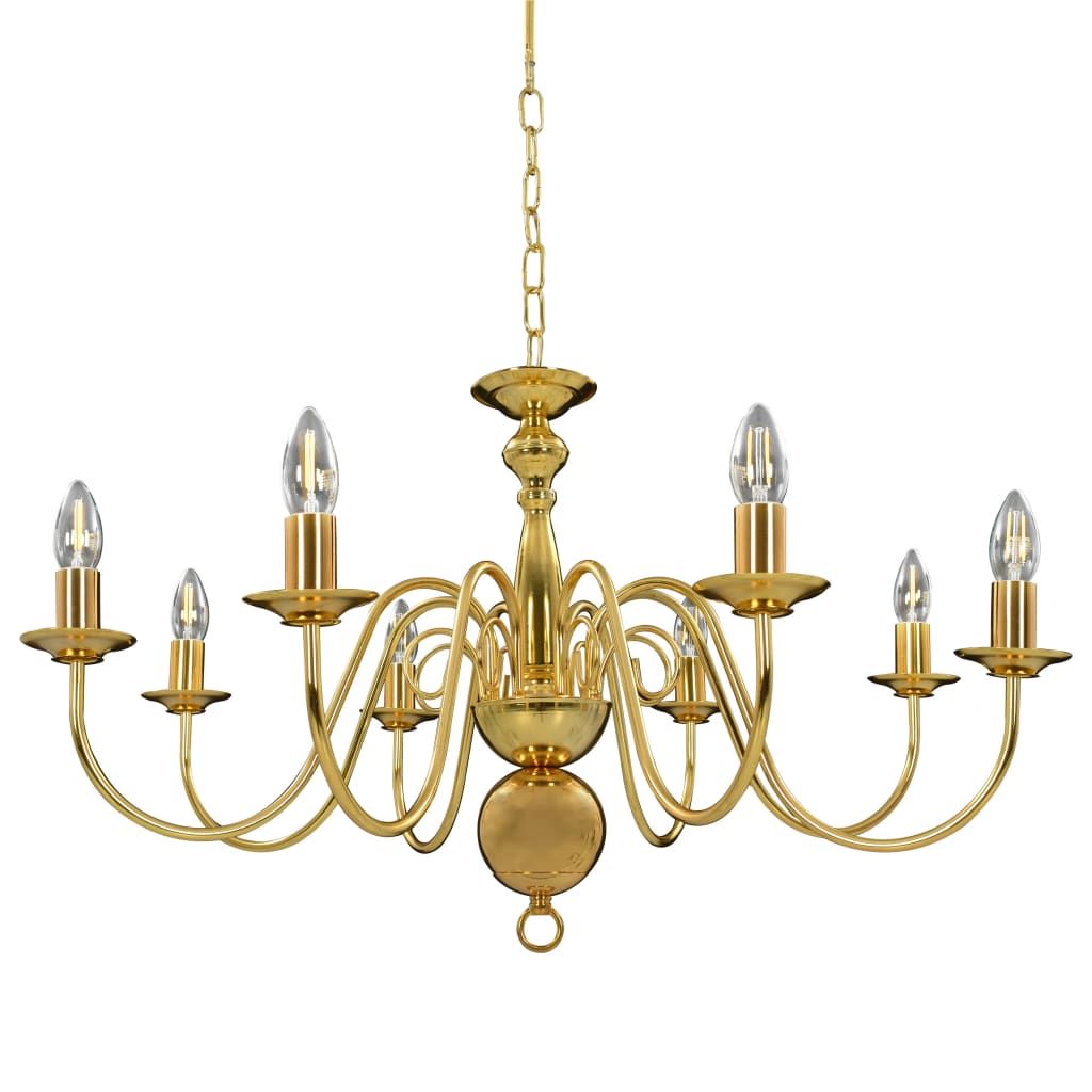 Lampadario Oro con 8 Lampadine E14 vidaXL
