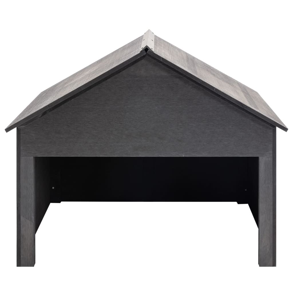 Casetta per Rimessaggio Rasaerba Grigio 80x80x70 cm in WPC vidaXL