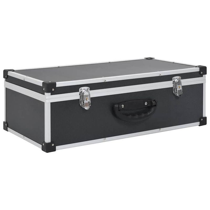 Custodia CD per 80 CD in Alluminio ABS Nero vidaXL