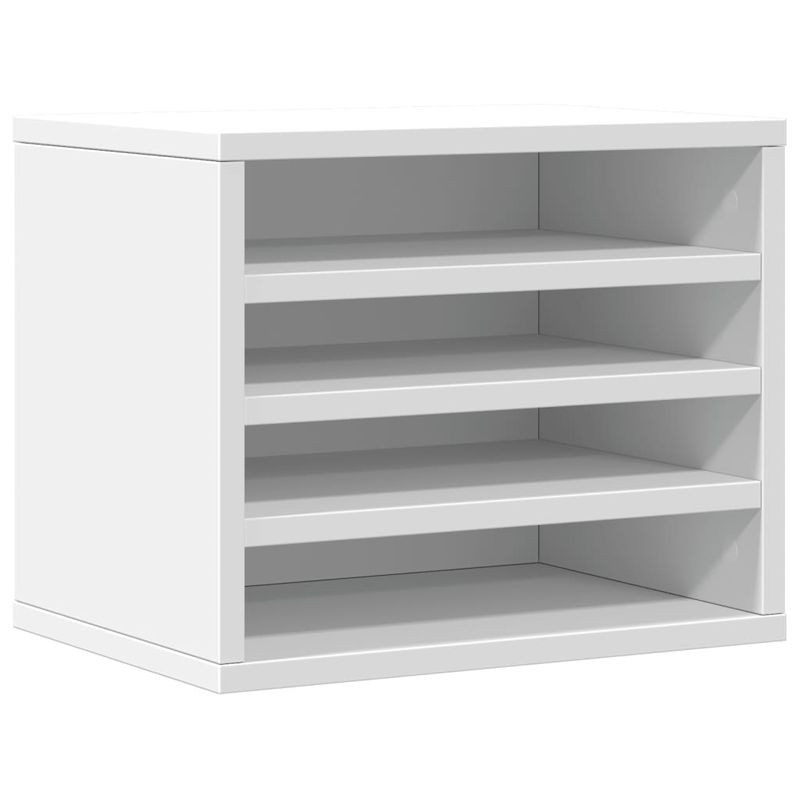 Organizer per la Scrivania Bianco 36x26x29,5 cm in Multistrato vidaXL