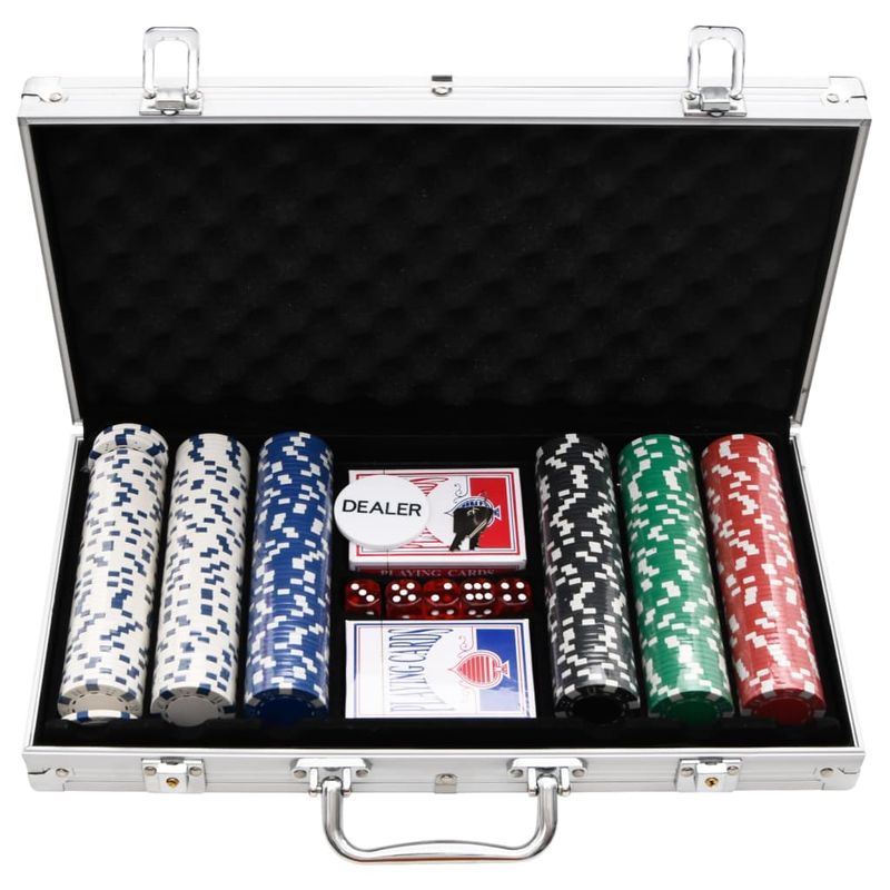 Set di Fiches da Poker 300 pz 11,5 g vidaXL