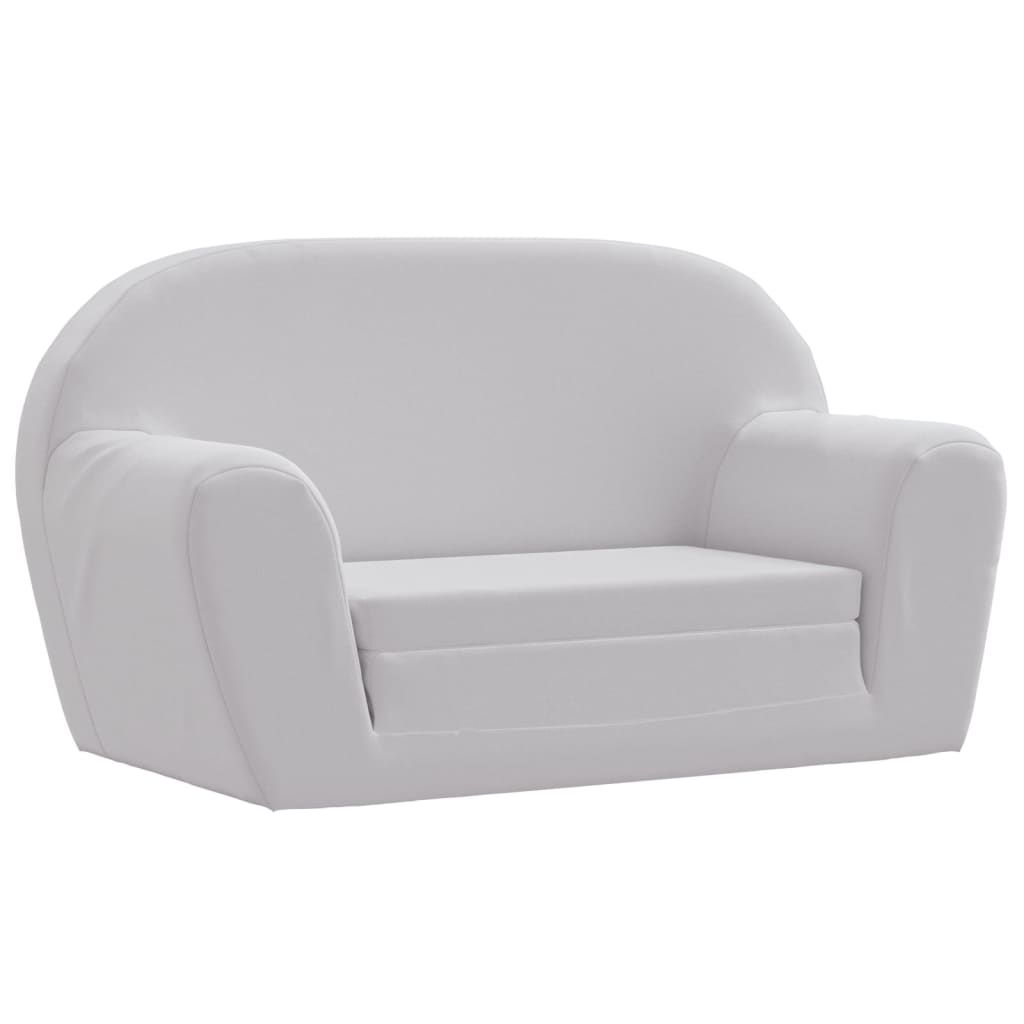 Poltrona Letto per Bambini Grigio Chiaro vidaXL