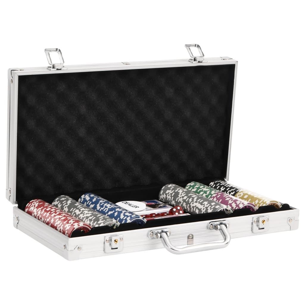 Set di Fiches da Poker 300 pz 11,5 g vidaXL