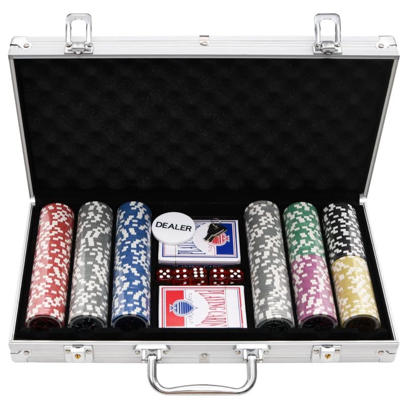 Set di Fiches da Poker 300 pz 11,5 g vidaXL