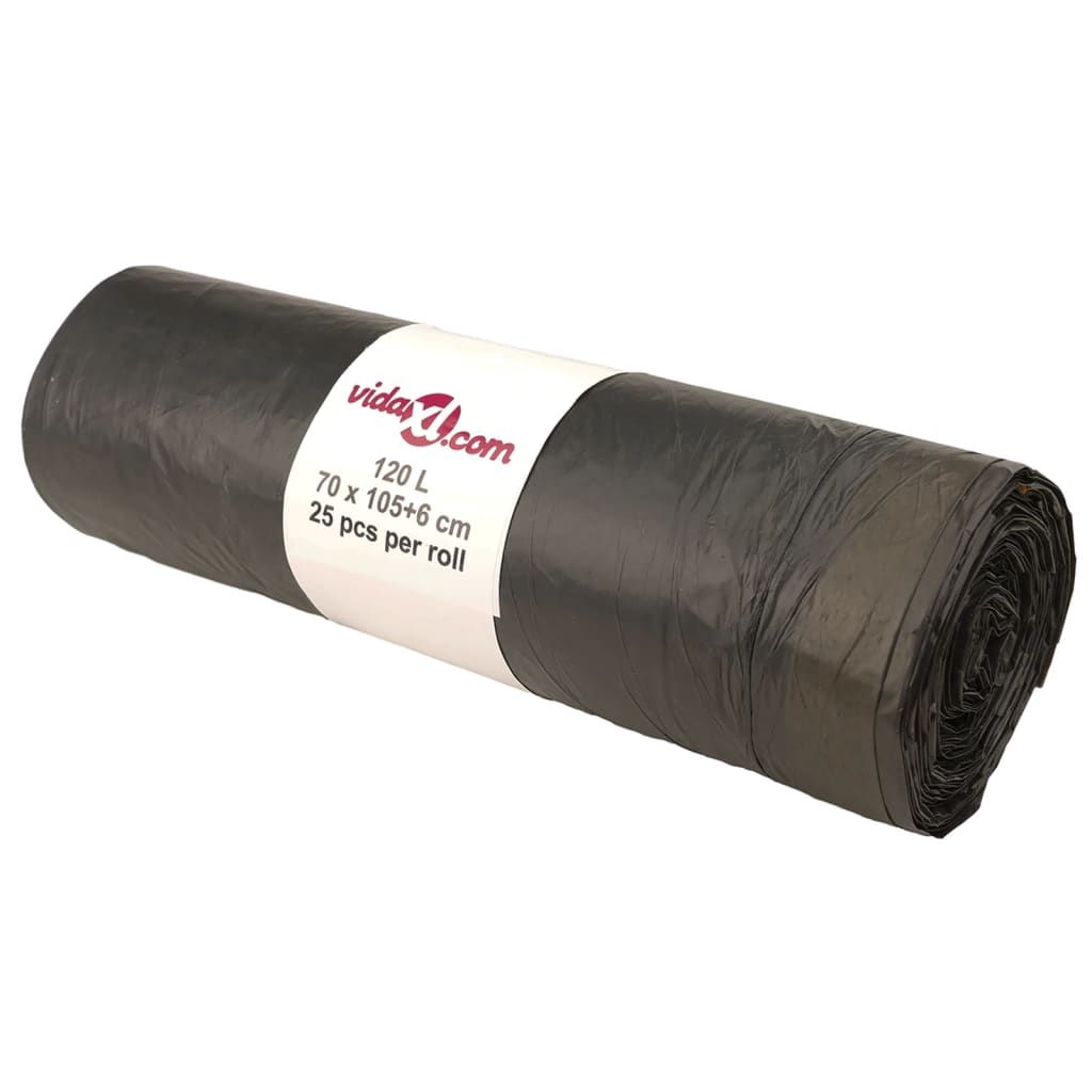 Sacchetti per Cestini con Coulisse 250 pz Neri 120 L vidaXL