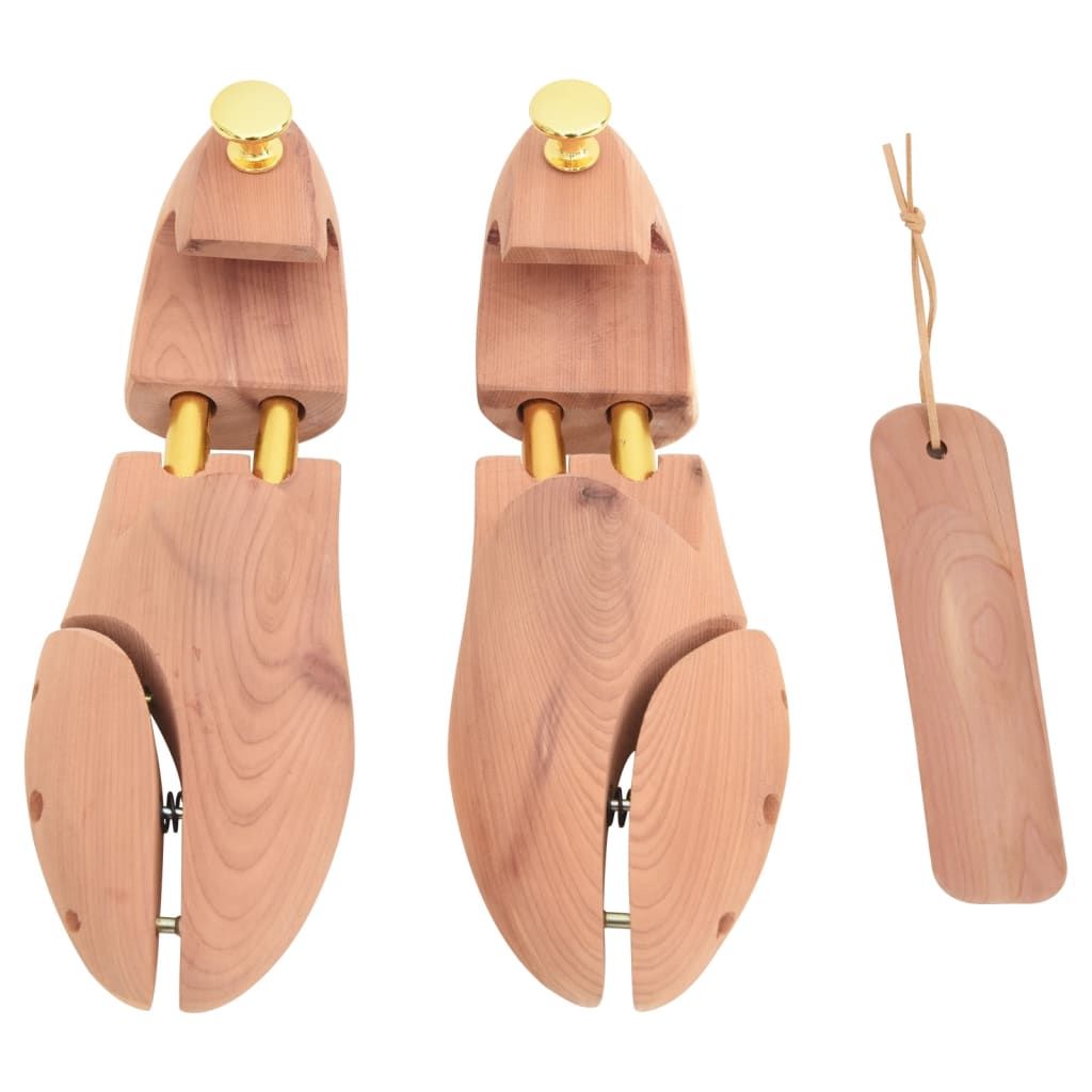 Allarga Scarpe con Calzascarpe EU 36-37 Legno Massello Cedro vidaXL
