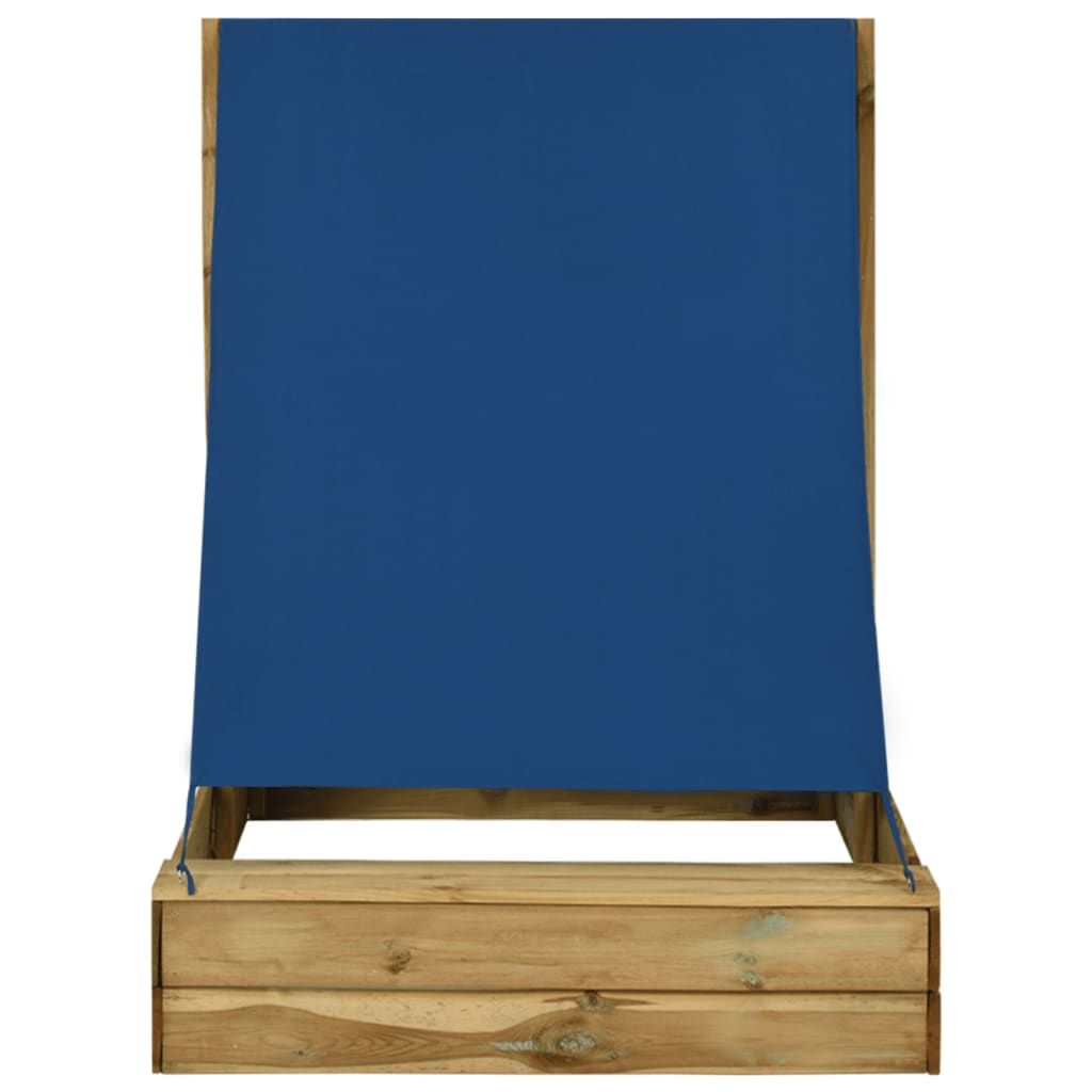 Sabbiera con Tetto 160x100x133 cm Legno di Pino Impregnato vidaXL
