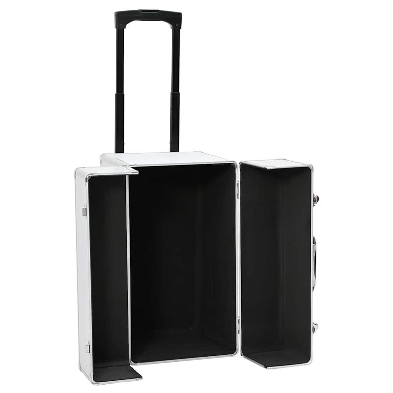 Valigia Trolley Pilota 47x39x27 cm in Alluminio Argento vidaXL