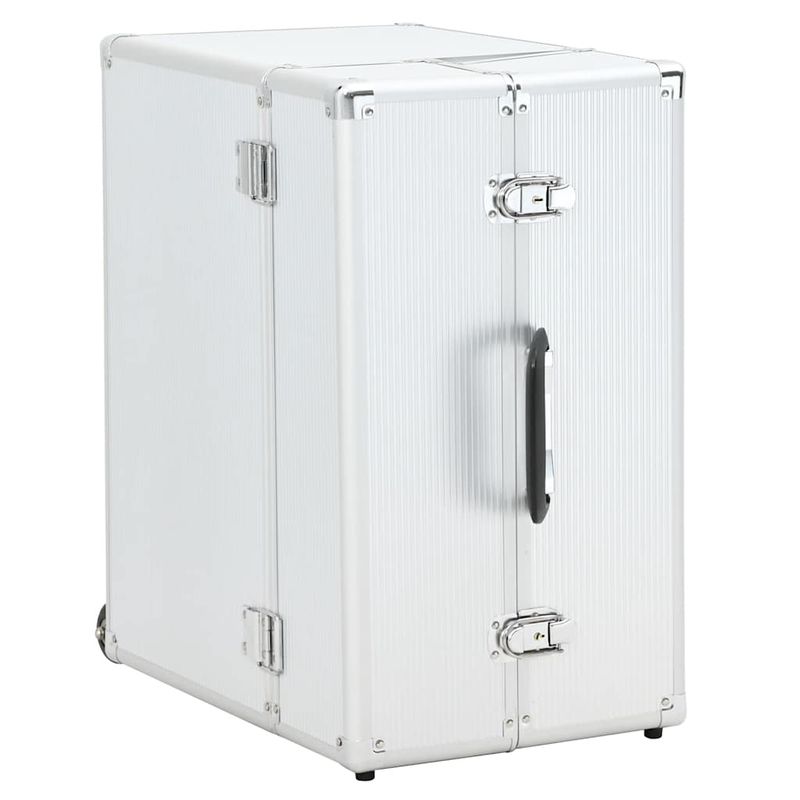 Valigia Trolley Pilota 47x39x27 cm in Alluminio Argento vidaXL