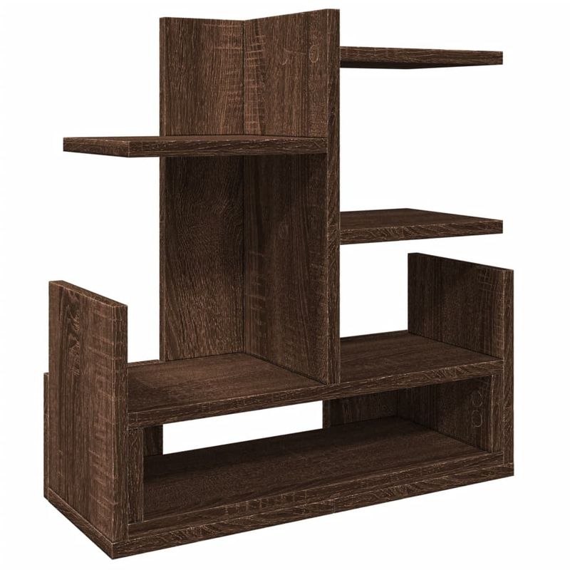 Organizer Scrivania Rovere Marrone 49x20x52,5 cm Multistrato vidaXL