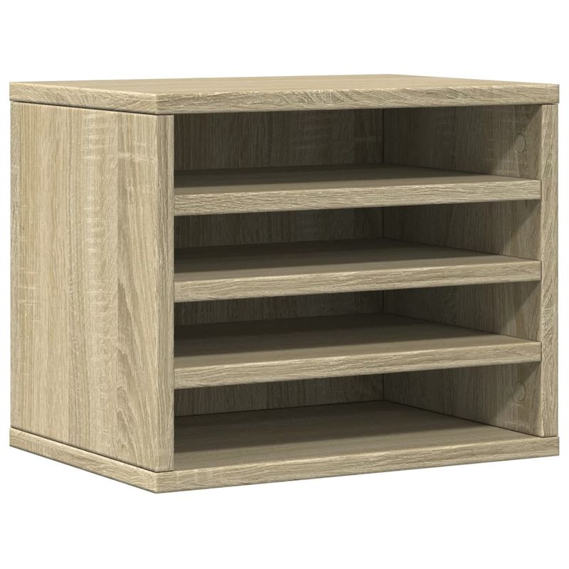 Organizer Scrivania Rovere Sonoma 36x26x29,5 Legno Multistrato vidaXL