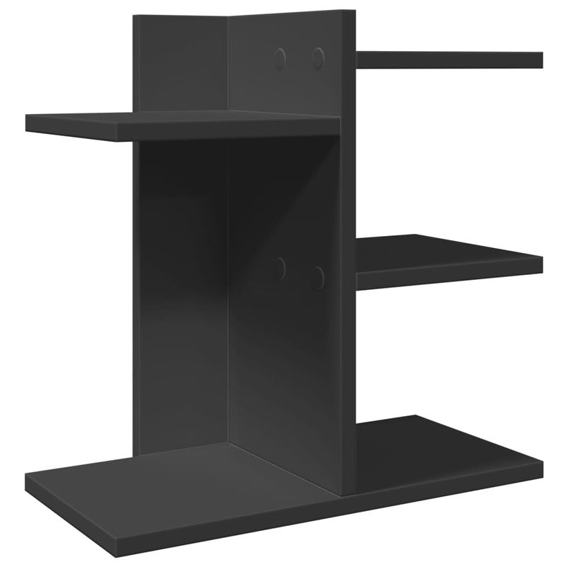 Organizer da Scrivania Nero 42x21,5x42 cm in Legno Multistrato vidaXL