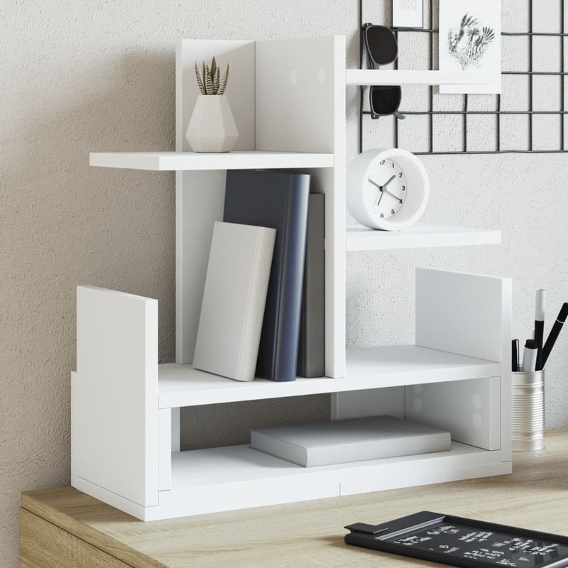 Organizer per la Scrivania Bianco 49x20x52,5 cm in Multistrato vidaXL