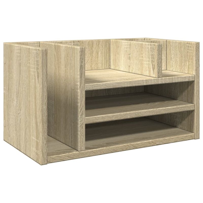 Organizer Scrivania Rovere Sonoma 44,5x24x25 Legno Multistrato vidaXL
