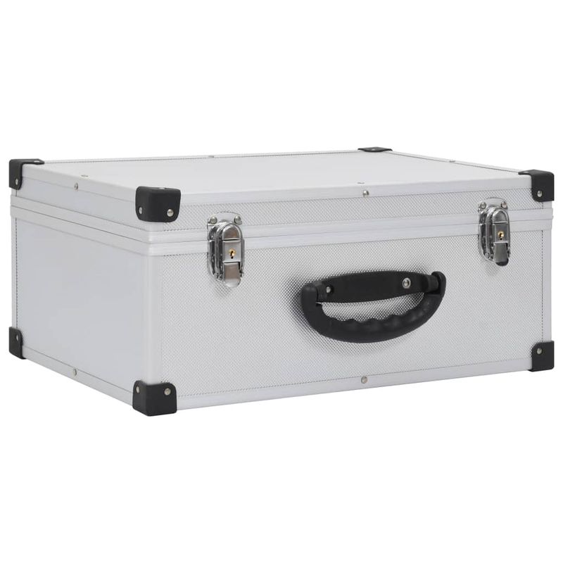 Custodia CD per 60 CD in Alluminio ABS Argento vidaXL
