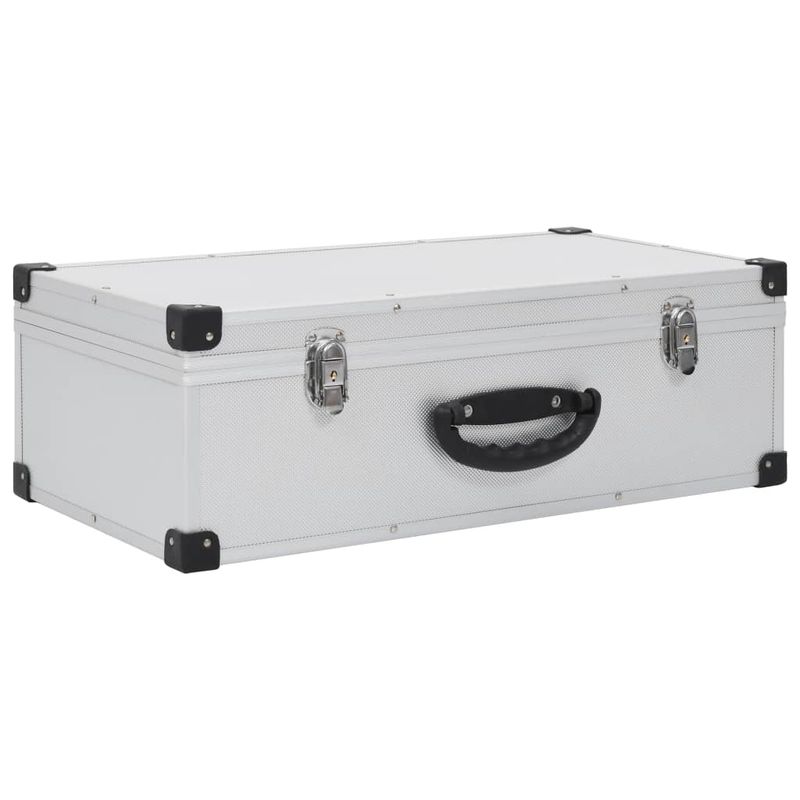 Custodia CD per 80 CD in Alluminio ABS Argento vidaXL