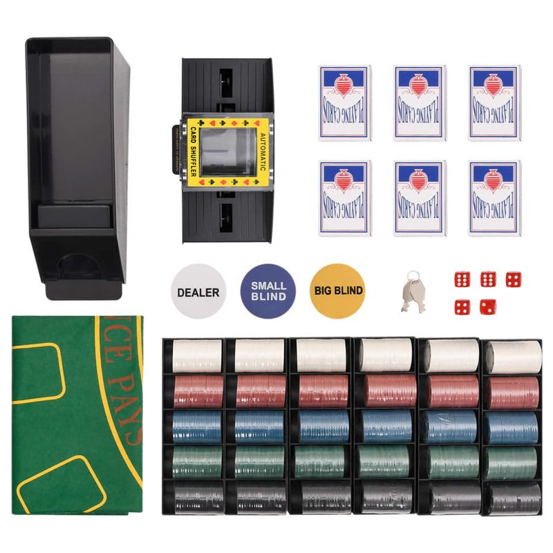Set di Fiches da Poker 600 pz 4 g vidaXL