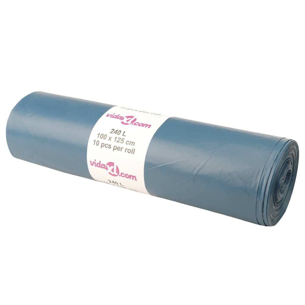 Sacchetti per Cestini 100 pz Blu 240 L vidaXL