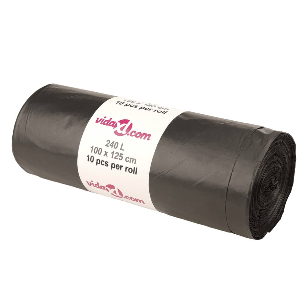 Sacchetti per Cestini 150 pz Neri 240 L vidaXL