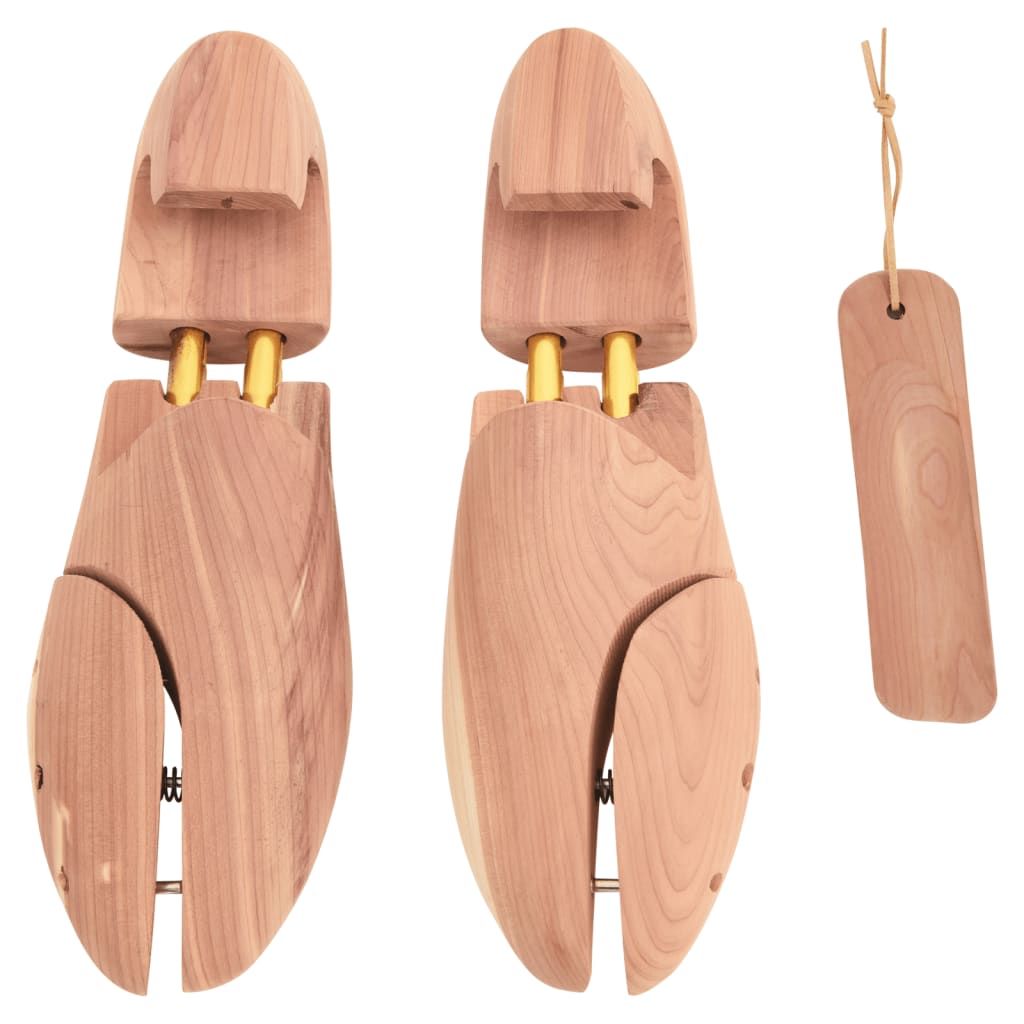 Allarga Scarpe con Calzascarpe EU 42-43 Legno Massello Cedro vidaXL