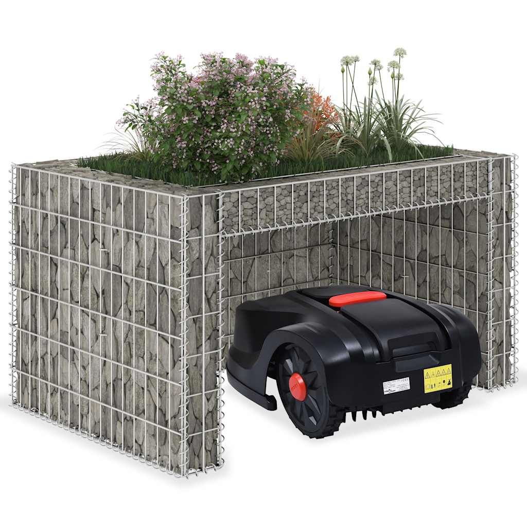 Casetta Rasaerba con Fioriera Rialzata 110x80x60cm Filo Acciaio vidaXL
