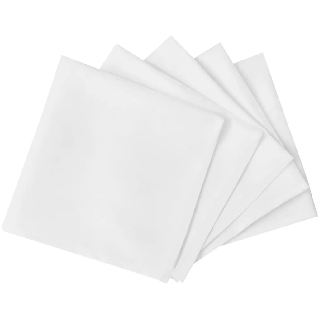 Tovaglioli da Tavola 25 pz Bianchi 50 x 50 cm vidaXL