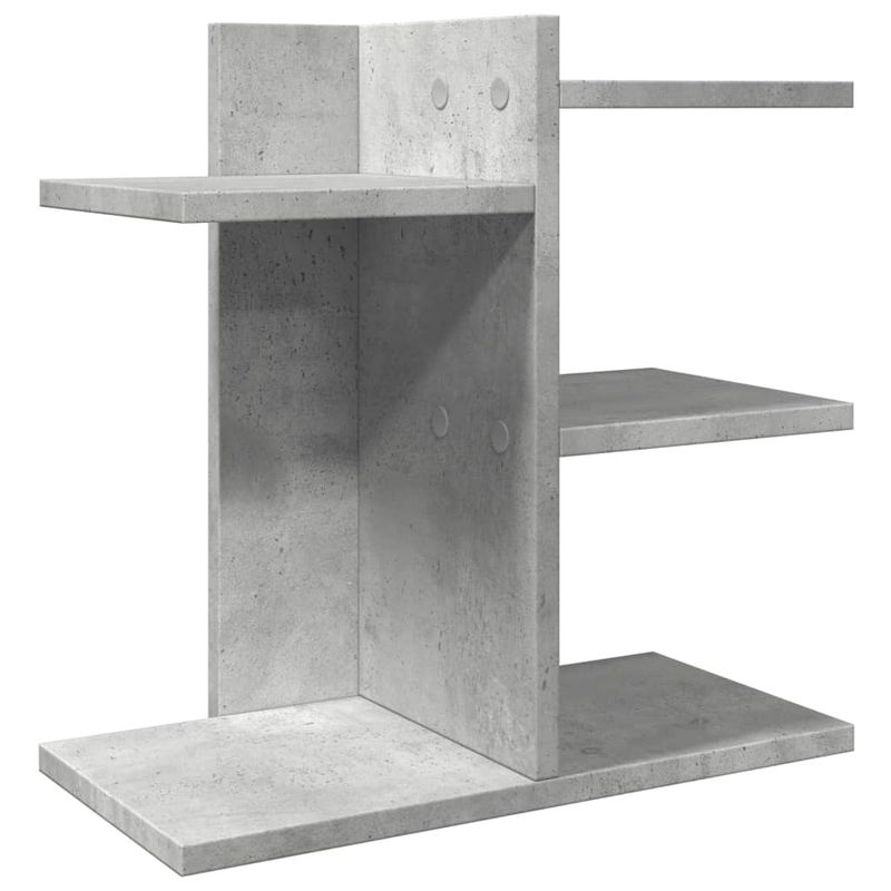Organizer Scrivania Grigio Cemento 42x21,5x42 cm Multistrato vidaXL