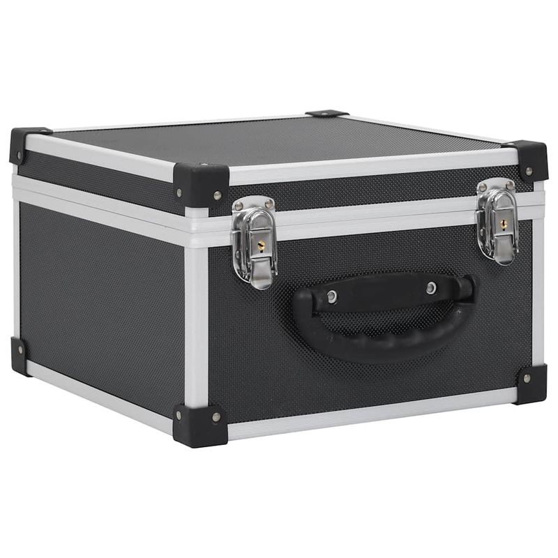 Custodia CD per 40 CD in Alluminio ABS Nero vidaXL