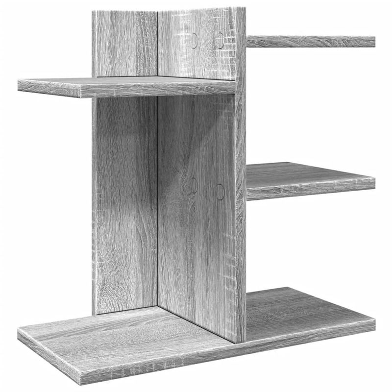 Organizer Scrivania Grigio Sonoma 42x21,5x42 cm Multistrato vidaXL