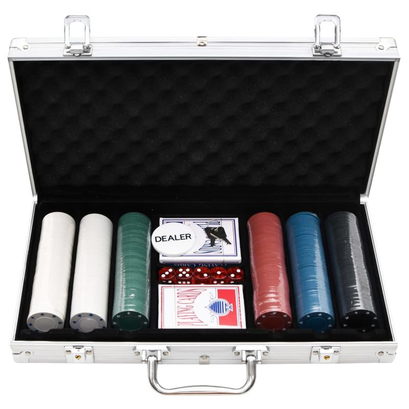Set di Fiches da Poker 300 pz 4 g vidaXL