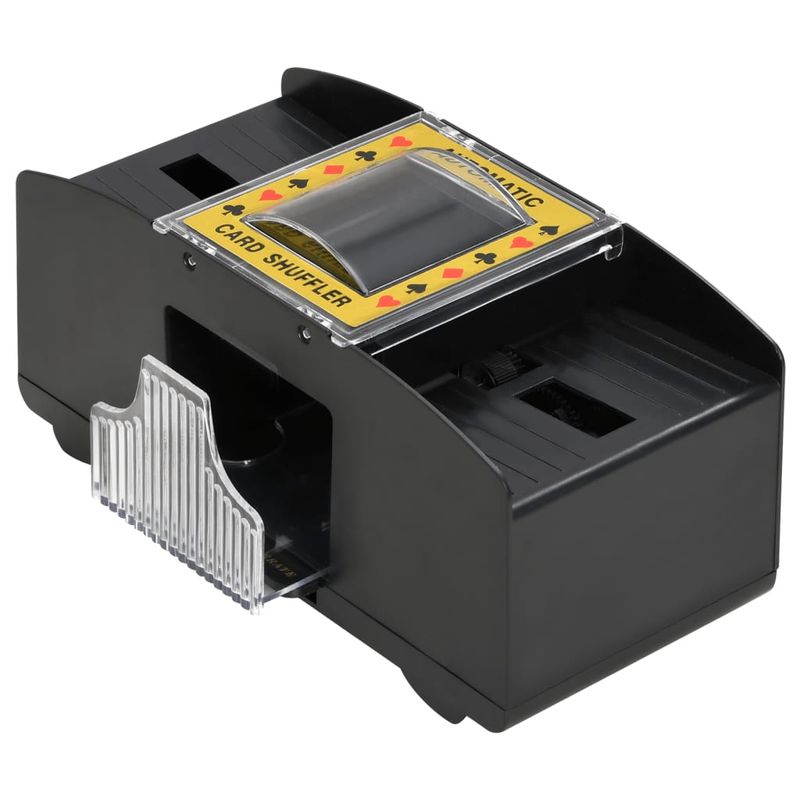 Mescolatore Automatico di Carte Nero 2 Mazzi vidaXL