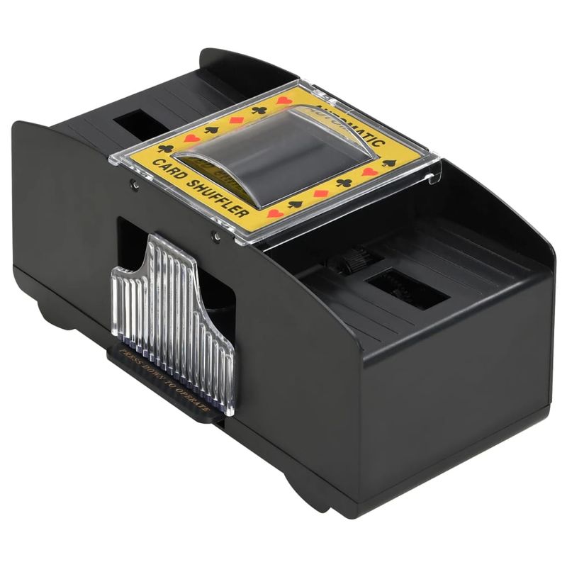 Mescolatore Automatico di Carte Nero 2 Mazzi vidaXL