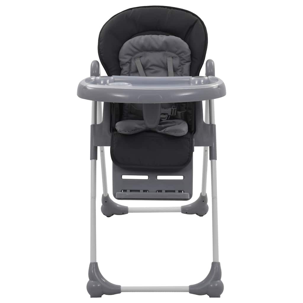Seggiolone Pappa per Bambini Grigio vidaXL