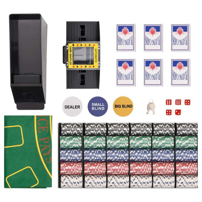 Set di Fiches da Poker 600 pz 11,5 g vidaXL