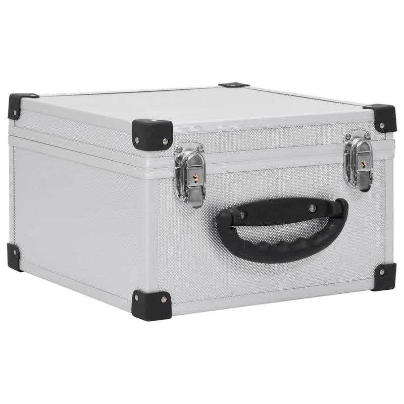 Custodia CD per 40 CD in Alluminio ABS Argento vidaXL