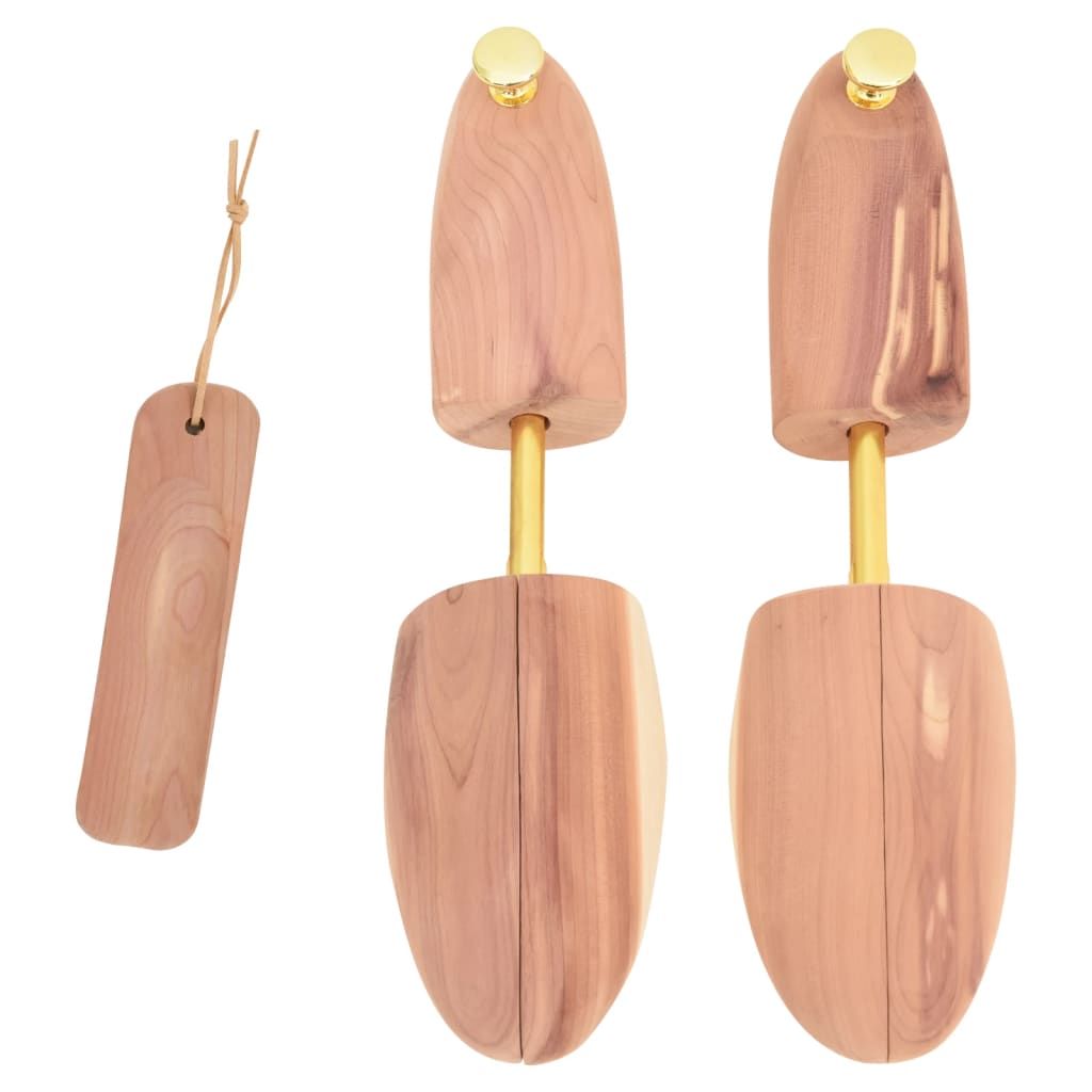 Allarga Scarpe con Calzascarpe EU 44-45 Legno Massello Cedro vidaXL