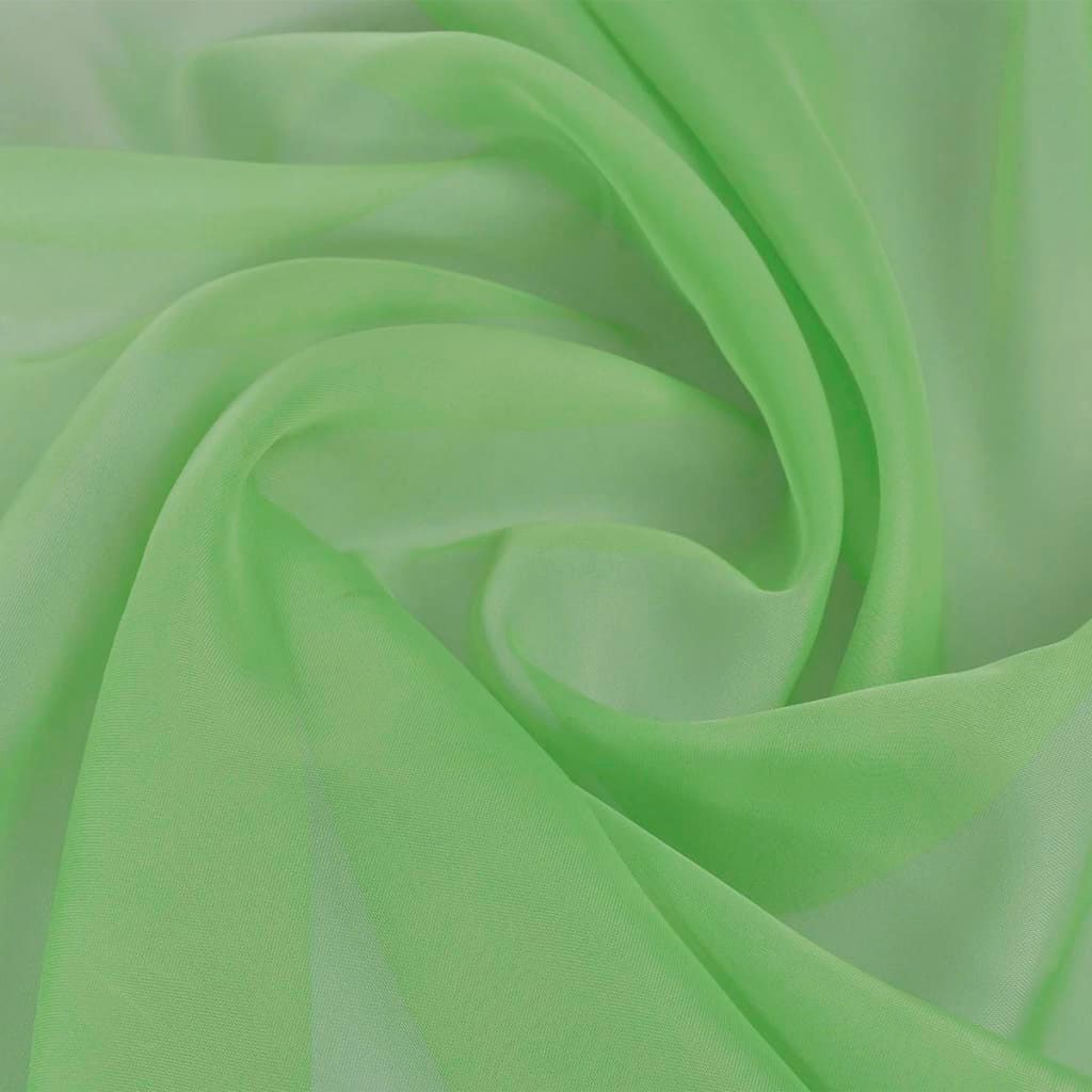 Tessuto voile 1,45 x 20 m verde vidaXL