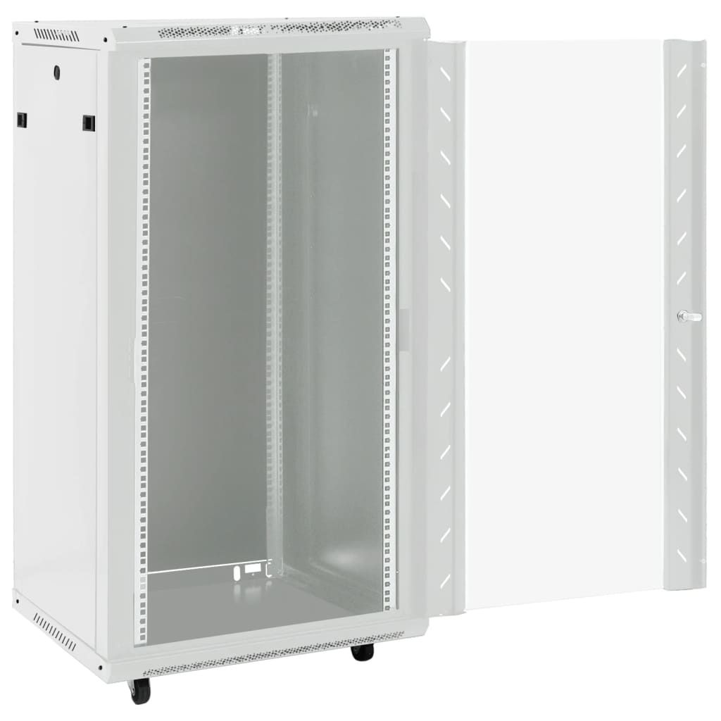 Armadietto di Rete 22U con Ruote Girevoli 19" IP20 60x60x120 cm vidaXL