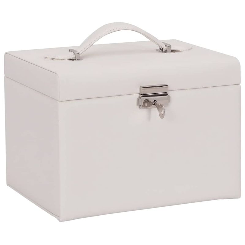 Portagioie a 4 Strati con Specchio Bloccabile 22,5x17,5x16,5 cm vidaXL