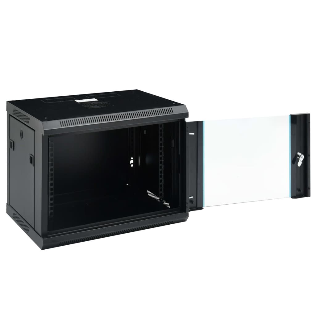 Armadietto di Rete a Parete 9U da 19" IP20 600x450x510 mm vidaXL