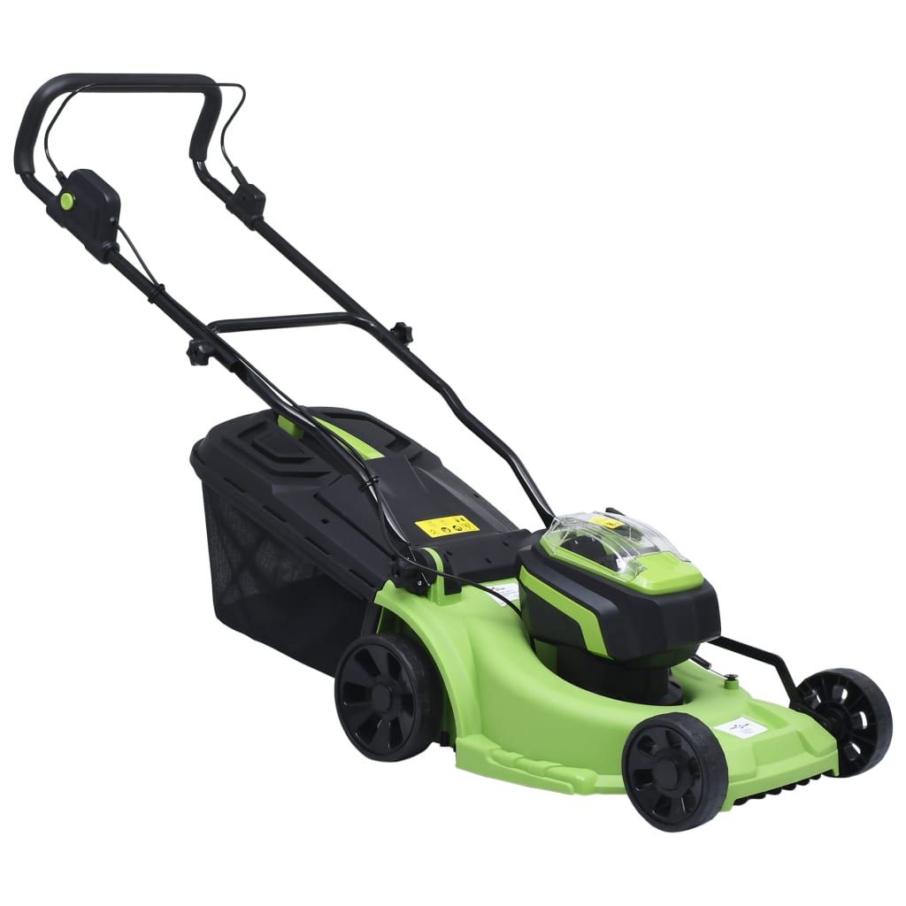 Tosaerba Cordless con 2 Batterie 20V 2000 mAh Li-ion vidaXL